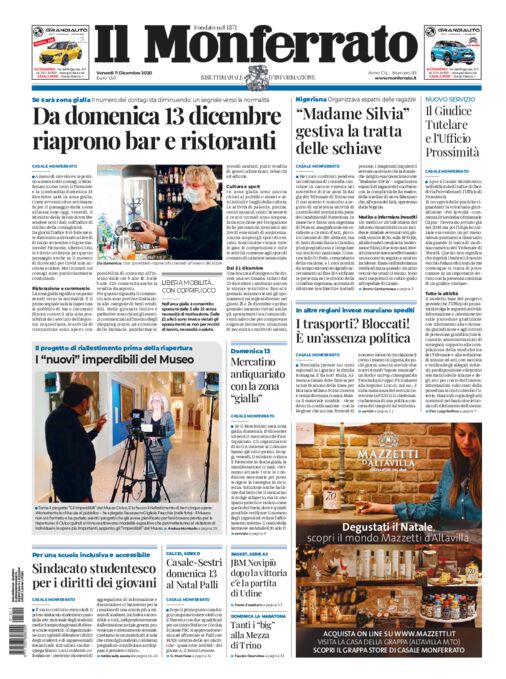 Il Monferrato - Edizione 93 del 11/12/2020